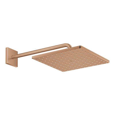 GROHE Rainshower Mono 310 Cube Hoofddouche - 31x31cm - 1 straalsoort - wandarm 42.2cm - geborsteld warm sunset