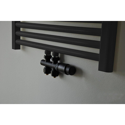 Riko set mitigeur thermostatique corps droit noir mat