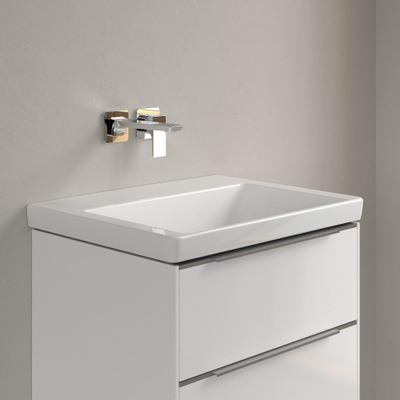 Villeroy & boch subway 3.0 meuble lavabo 60x47x16.5cm rectangle dessous non coupé sans trou de débordement blanc alpin gloss ceramic+