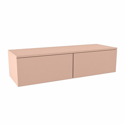 Mondiaz ALAN MODULE Wastafelonderkast - 120x41x30cm - 2 lades - push to open - Rosee
