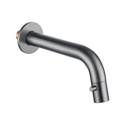 Fortifura Calvi Fonteinkraan - inbouw - uitloop 19.5cm - inkortbaar - Geborsteld Gunmetal PVD - licht beschadigd - OUTLET UDEN