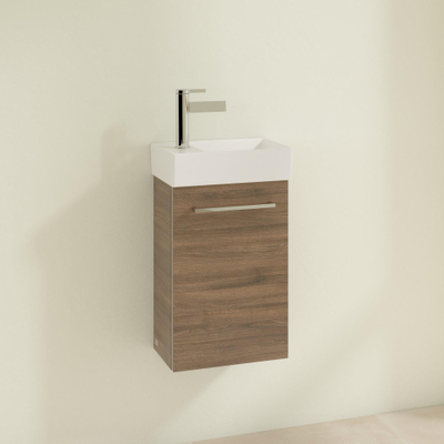 Villeroy & Boch Avento meuble bas pour lavabo - 1 porte 34x51,4x20,2cm - charnières à gauche chêne arizona