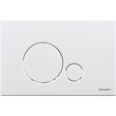 Duravit DuraSystemmechanische bedieningsplaat - voor wcs - 230x6.5x150.5mm - mat wit