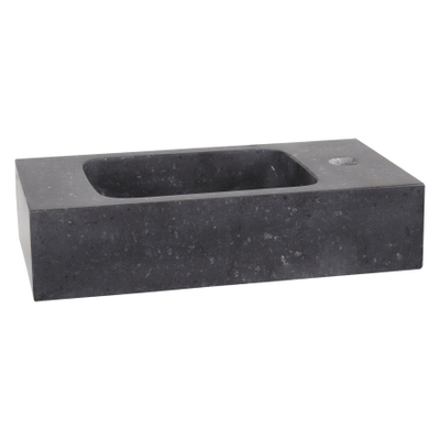 Differnz Bombai fonteinbak 40x22x9cm natuursteen zwart