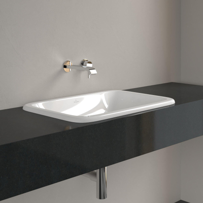 Villeroy & Boch Loop & Friends lavabo à encastrer avec trop-plein 67x45cm Ceramic+ Blanc