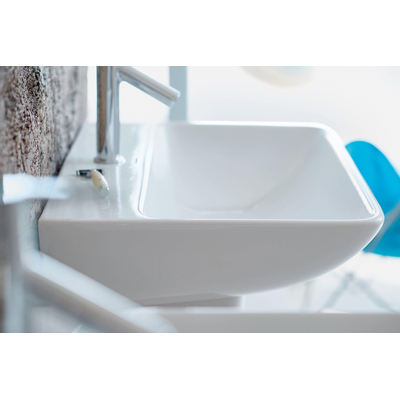 Duravit Me by starck lavabo 60x46 cm. 1x trou de robinet avec trop-plein blanc