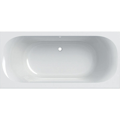 Geberit Soana plastique duo bain acrylique rectangulaire à bord étroit 190x90x45cm blanc