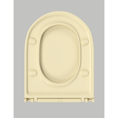 QeramiQ Dely Abattant WC - frein de chute - déclipsable - slim - beige mat