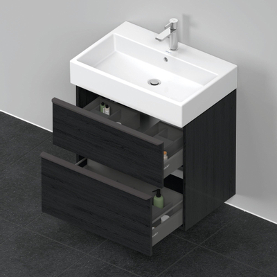 Duravit D-neo Meuble sous vasque 68.4x44.2x62.5cm 1 tiroir Chêne (noir) mat