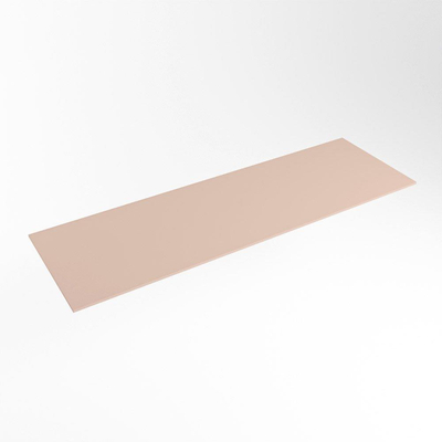 Mondiaz TOP 23 Plan sous vasque - 130x23.5x0.9cm - compatible comme plan de meuble - solid surface - Rosee