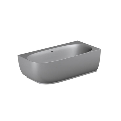 Riho Phatos Baignoire semi-autoportante - 170x80cm - angle droit - acrylique - stone grey mat (gris)