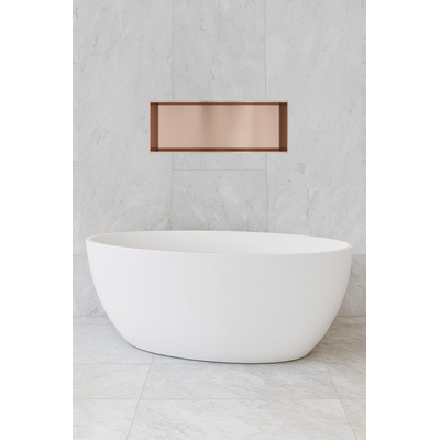 Hotbath &MORE Boîte encastrée ou niche encastrée 30x80x10cm Cuivre brossé PVD