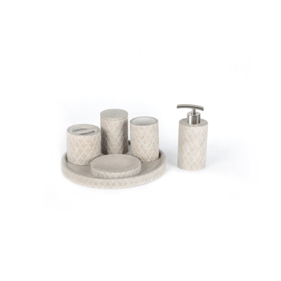 Ideavit Isy Set d'accessoires 6 pièces Concrete Beige