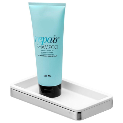 Geesa Frame Étagère 21cm Blanc / Chrome