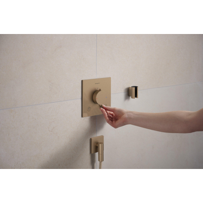 Hansgrohe FixFit Fine E Coude mural de raccordement - sans clapet antiretour - bronze brossé