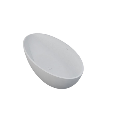 Best design New Stone vrijstaand bad 180x85x52cm solid surface met overloop mat wit