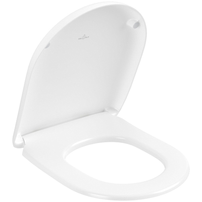 Villeroy & Boch Antao Abattant WC - avec fonction de fermeture automatique (SoftClosing) - avec abattant amovible (QuickRelease) mat pierre blanche (blanc)