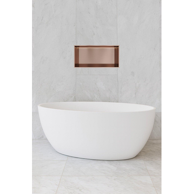 Hotbath &MORE Boîte à encastrer ou niche à encastrer - 30x60x10 - avec LED IP44 - Cuivre brossé PVD