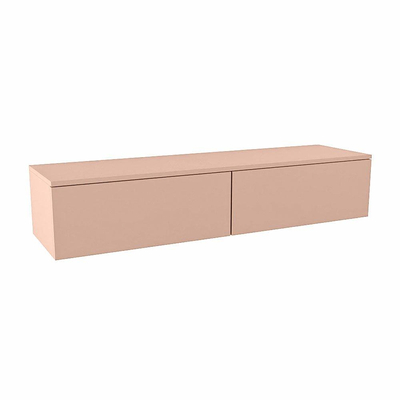Mondiaz ALAN MODULE Wastafelonderkast - 150x45x30cm - 2 lades - push to open - Rosee