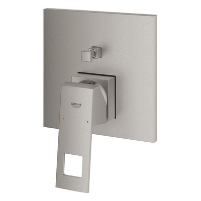 GROHE Eurocube partie apparente pour robinet de baignoire encastré avec inverseur supersteel
