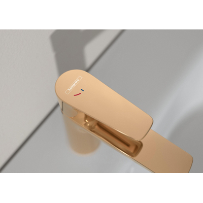 Hansgrohe Talis e 1 greeps wastafelkraan - 110 - coolstart - zonder afvoer - goud