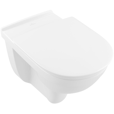 Villeroy & Boch Vicare WC suspendu 36x40cm DirectFlush à fond creux et abattant Blanc Alpin