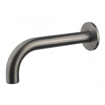 Wiesbaden Caral Baduitloop rond - 20cm 1/2" - PVD - gunmetal (antraciet)