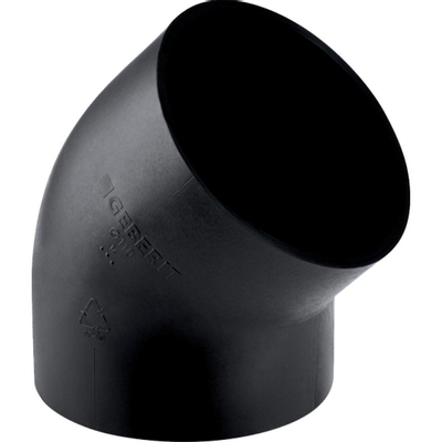 Geberit afvoer PE - fitting - bocht - 45 graden - 125