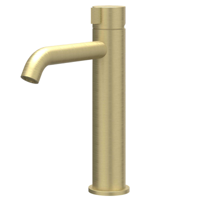Ivy Tribe wastafelkraan - opbouw - voorsprong 14.5cm - zonder waste - PVD - geborsteld goud