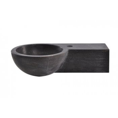 Wiesbaden Raw fontein rechts rond 40x23x10 cm hardsteen gezoet