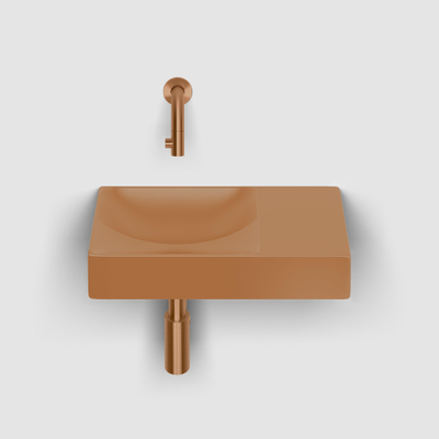 Clou Vale lave-mains 38 cm sans trou de robinet à droite mat it. sable céramique