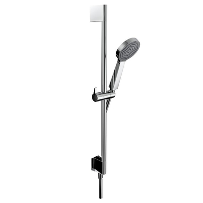 Xenz Pure Ensemble barre de douche 70cm avec prise murale intégrée chrome Brillant