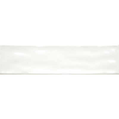 Terravito Corvato wandtegel - 7.5x30cm - 8.5mm - Rechthoek - Overig - glans wit