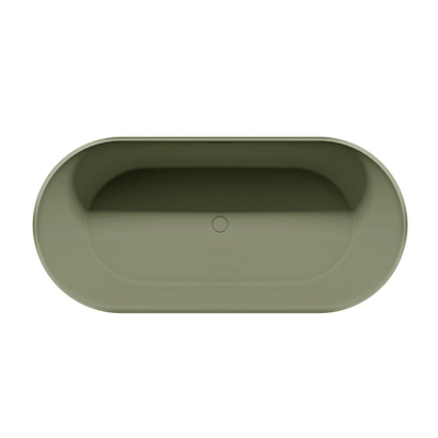 Riho Bilbao Baignoire îlot - 170x80cm - solid surface - Moss Green (vert)
