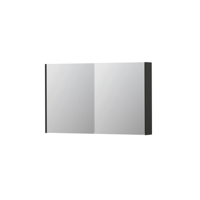 INK SPK2 spiegelkast – 120x74x14 cm – 2 deuren, dubbelzijdige spiegeldeuren – Antraciet