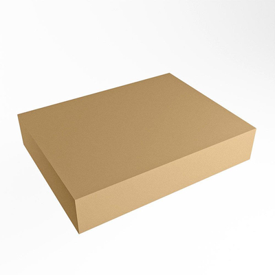 Mondiaz TOP 46 Plan vasque - 40x41x12cm - adapté pour plaque de recouvrement - Solid surface - Oro