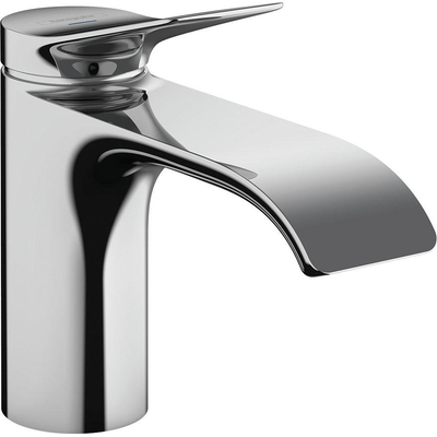 Hansgrohe VIVENIS Toiletkraan - 80 met rechte greep - voor koud water of vooraf ingestelde temperatuur - zonder afvoer - hoogglans chroom