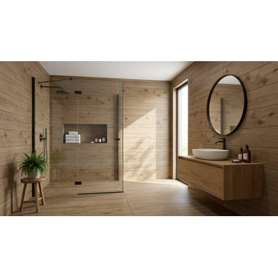 Terravito Selvaro Keramisch parket wand- en vloertegel - 30x120cm - 9.0mm - Rechthoek - gerectificeerd - Houtlook - mat bruin - Walnut