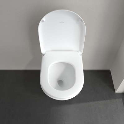 Villeroy & Boch Antao wandcloset - 56cm - zonder spoelrand - met TwistFlush CeramicPlus - diepspoel - Stone White (mat wit)