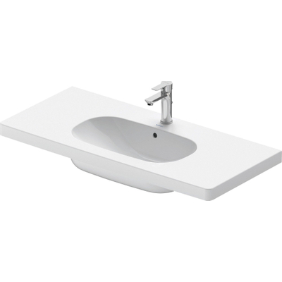 Duravit D-code Meubelwastafel - 105x48cm - met 1 kraangat - met overloop - wit
