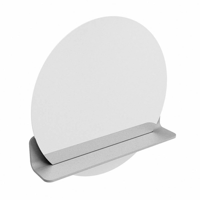 Mondiaz SPOT Miroir de salle de bain - rond 60cm - plan de miroir - couleur Plata