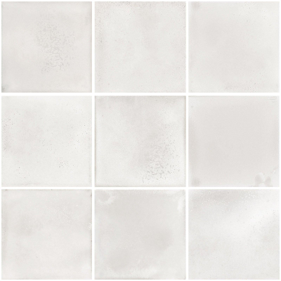 La Mosaic Factory Kasba carreau mosaïque - 30x30cm - carrelage mural - Carré - Porcelaine Blanc Mat