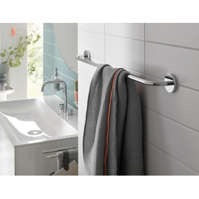 Emco Round Handdoekhouder - 60cm - enkel - chroom
