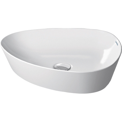 Duravit Cape cod vasque à poser 40.5x50cm sans trou de robinetterie blanc
