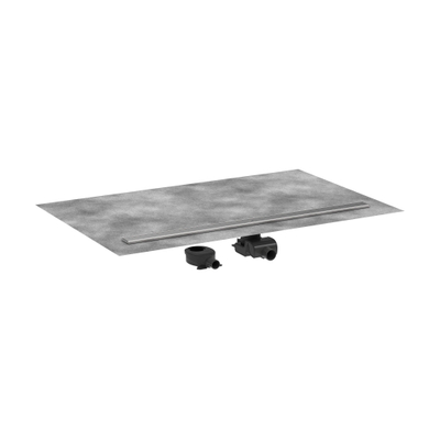Hansgrohe RainDrain Allround Douchegoot - 120cm - standaard/vlakke installatie - brushed stainless steel