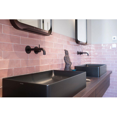 Douglas Jones Atelier Carreau mural 6x25cm 10mm pâte blanche Vieux Rose