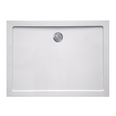 Haceka Belice Receveur de douche - 120x80x4cm - rectangulaire - composite - blanc brillant