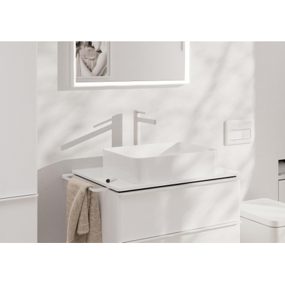 Hansgrohe Finoris wastafelkraan - model 260 - coolstart - met trekwaste - mat wit