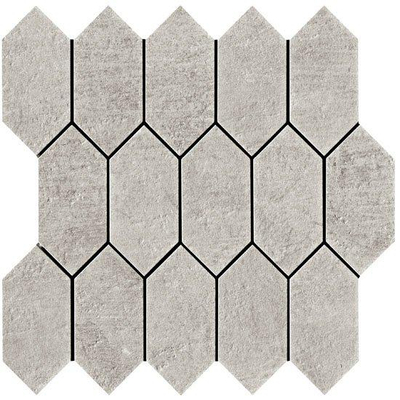 Ceralto Tesselo Uno Listel décoratif - 30x30cm - 10.0mm - rectifié - Cenere
