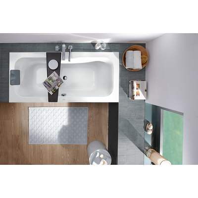 Villeroy & boch Loop duobad - 180x80cm - rechthoek - acryl Wit Alpin glans